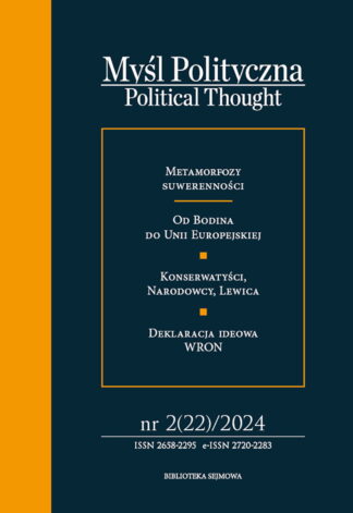 Myśl Polityczna. Political Thought 2(22)/2024
